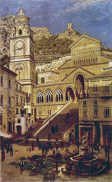Aleksander Gierymski Amalfi Cathedral China oil painting art